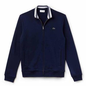 Lacoste Men’s Blue Full Zip Collar Sweatshirt - L
